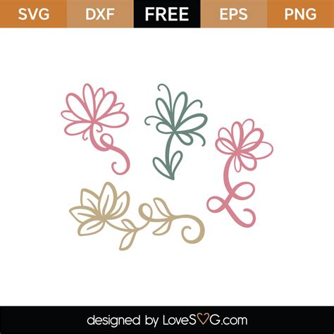 Discover Beautiful Free SVG Flower Designs for Your Crafting Needs